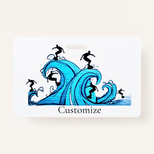 サーファーどこでもサンダー_コーブ バッジ (正面)