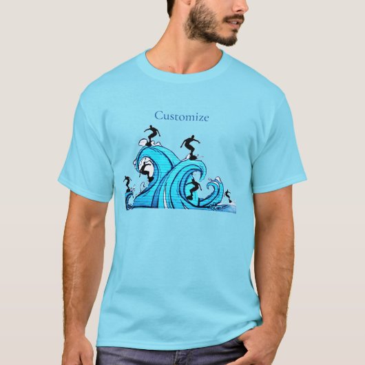 サーファーどこでもサンダー_コーブ Tシャツ (正面)