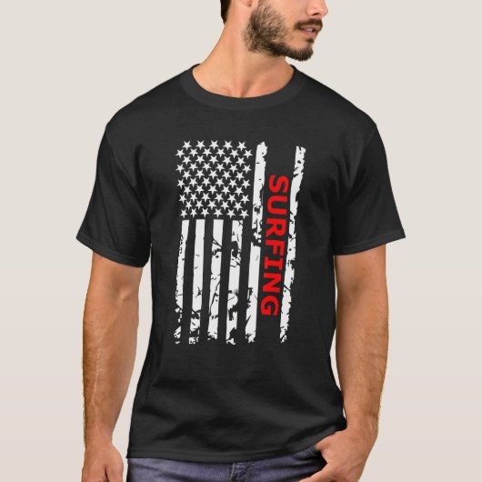 サーファーのためのサーフィンとサーフ Tシャツ (正面)