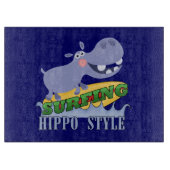 サーファーのカバ カッティングボード (正面)