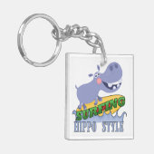 サーファーのカバ キーホルダー (正面左)