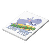 サーファーのカバ ノートパッド (回転)