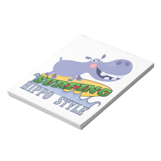 サーファーのカバ ノートパッド (回転)