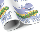 サーファーのカバ ラッピングペーパー (ロールコーナー)