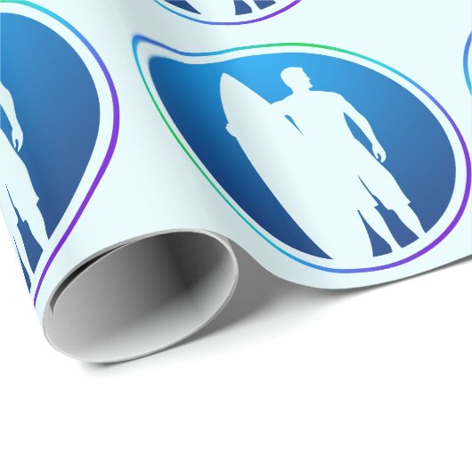 サーファーのギフトの包装紙 ラッピングペーパー (ロールコーナー)