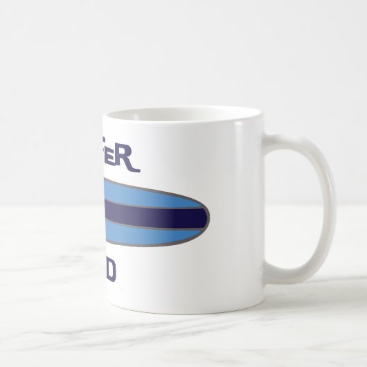 サーファーのパパの青 コーヒーマグカップ (右)