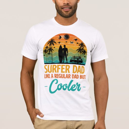 サーファーのパパ Tシャツ (正面)