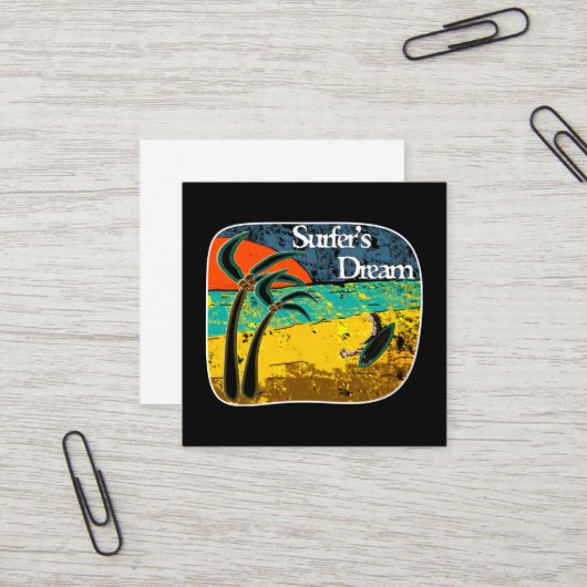 サーファーの夢 スクエア名刺 (正面/裏面インサイチュ)