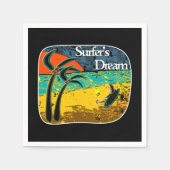 サーファーの夢 スタンダードカクテルナプキン (正面)