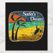 サーファーの夢 ワインラベル (シングルラベル)