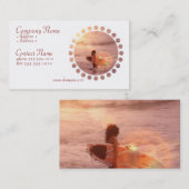 サーファーの女の子の名刺 名刺 (正面/裏面)