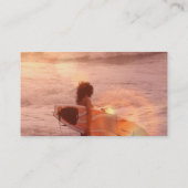 サーファーの女の子の名刺 名刺 (裏面)