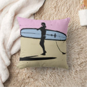 サーファーの女の子の枕、版権カレンJウィリアムス クッション (ブランケット)