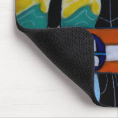 サーファーの女の子のmousepad マウスパッド (コーナー)