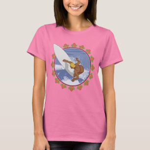 サーファーの女の子のTシャツ Tシャツ