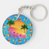 サーファーの女の子 キーホルダー (裏面)