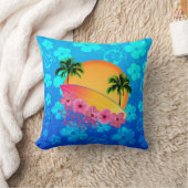 サーファーの女の子 クッション (ブランケット)