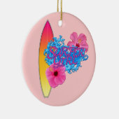 サーファーの女の子 セラミックオーナメント (右)