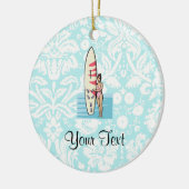 サーファーの女の子 セラミックオーナメント (左)