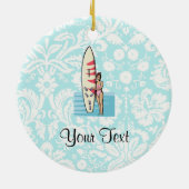 サーファーの女の子 セラミックオーナメント (裏面)