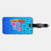 サーファーの女の子 ラゲッジタグ (裏面横)