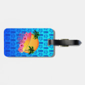 サーファーの女の子 ラゲッジタグ (裏面横)