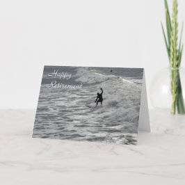 サーファーの幸せな退職カード カード