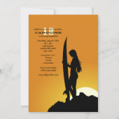 サーファーの朝の招待状 招待状 (正面)