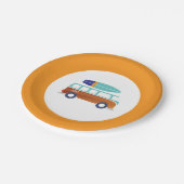 サーファーの紙皿のヴィンテージのサーフボードの紙皿 ペーパープレート