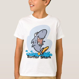 サーファーの鮫のTシャツ Tシャツ