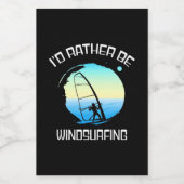 サーファーはむしろウィンドサーフィンをやるだろう フードラベル (シングルラベル)