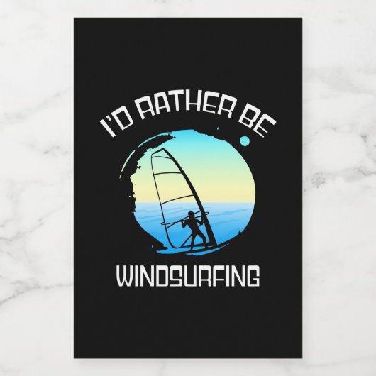 サーファーはむしろウィンドサーフィンをやるだろう フードラベル (シングルラベル)