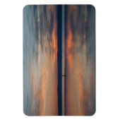 サーファーは岸までボートで漕ぐ マグネット (縦)