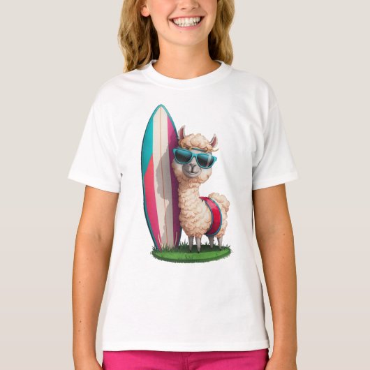 サーファーアルパカ Tシャツ (正面)