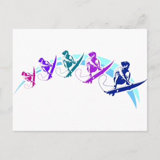 サーファーウェーブ ポストカード (正面)