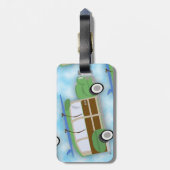 サーファーウディワゴンパターン ラゲッジタグ (裏面縦)