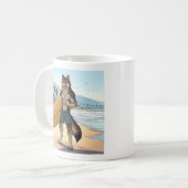 サーファーウルフ   コーヒーマグカップ (正面左)
