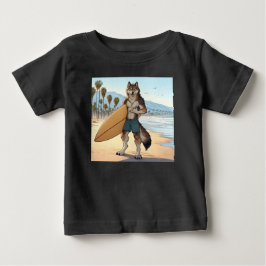 サーファーウルフ ベビーTシャツ