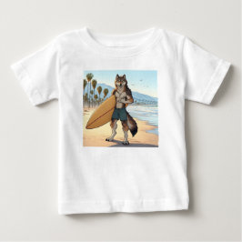 サーファーウルフ ベビーTシャツ