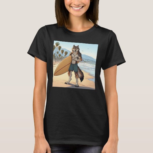 サーファーウルフ Tシャツ (正面)