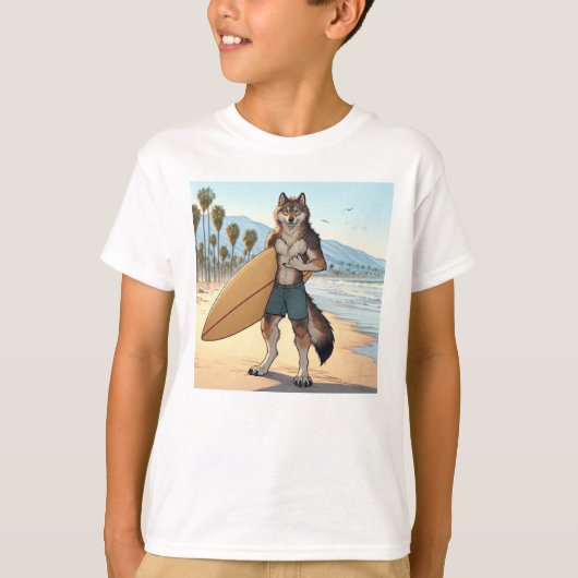 サーファーウルフ Tシャツ (正面)