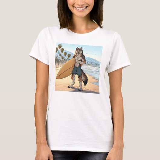 サーファーウルフ Tシャツ (正面)
