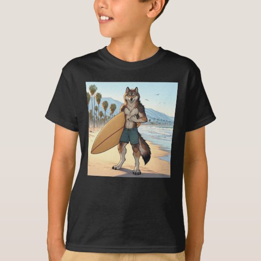 サーファーウルフ Tシャツ (正面)