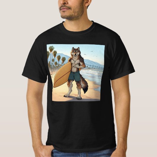サーファーウルフ Tシャツ (正面)
