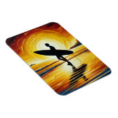 サーファーオンザビーチアットサンセット マグネット (右側)