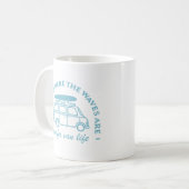 サーファーカンパーファンライフ道路の旅サーフィン引用文 コーヒーマグカップ (正面左)