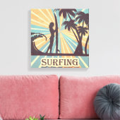 サーファーガールキャンバスアート キャンバスプリント (インサイチュ (リビング))