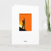 サーファーガールグリーティングカード カード (裏面)