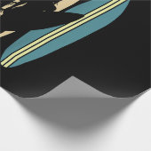 サーファーガールサーフボードサーフィン女性女子サーフオース ラッピングペーパー (角)