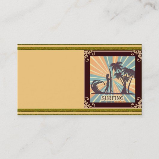サーファーガールビジネスカード 名刺 (正面)
